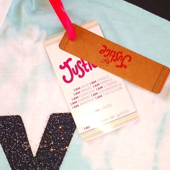 Justice Girls Tie Dyed Unity Cropped T Shirt - Picture 3 of 4